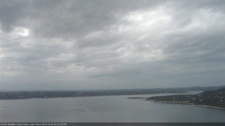 Lake Travis webcam, October 24, 2019 1:35 PM CT