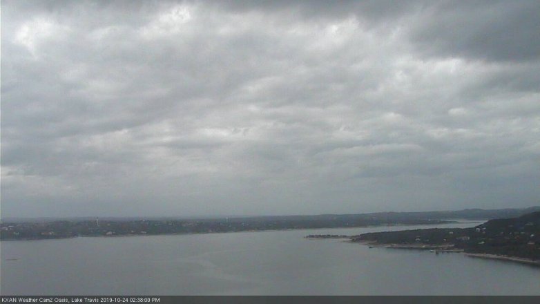 Lake Travis webcam, October 24, 2019 1:40 PM CT