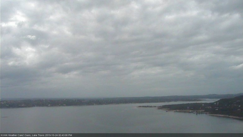 Lake Travis webcam, October 24, 2019 1:45 PM CT