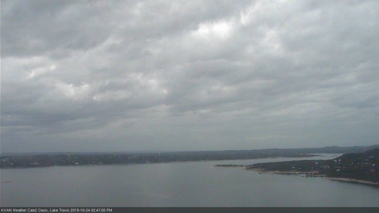 Lake Travis webcam, October 24, 2019 1:50 PM CT