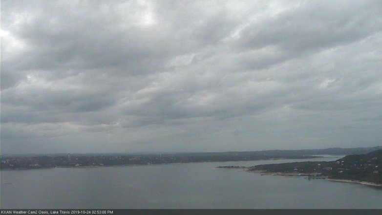 Lake Travis webcam, October 24, 2019 1:55 PM CT