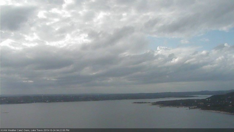 Lake Travis webcam, October 24, 2019 3:25 PM CT