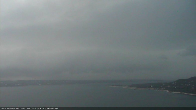 Lake Travis webcam, October 24, 2019 5:30 PM CT