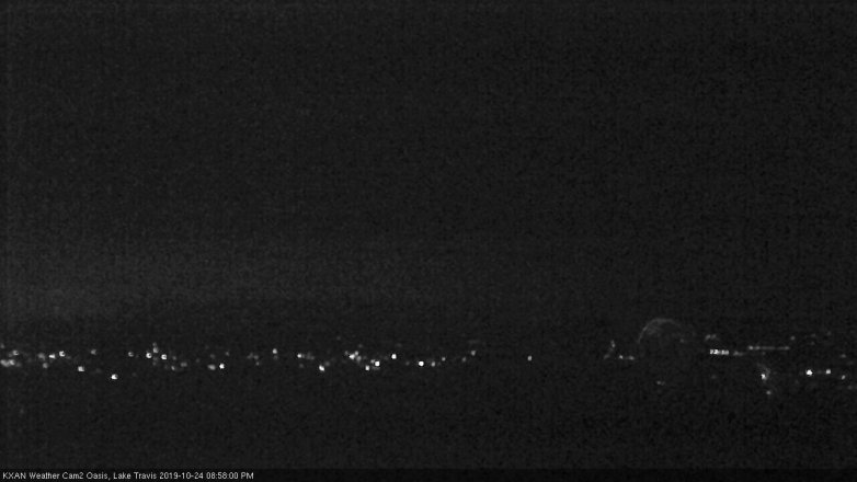 Lake Travis webcam, October 24, 2019 8:00 PM CT
