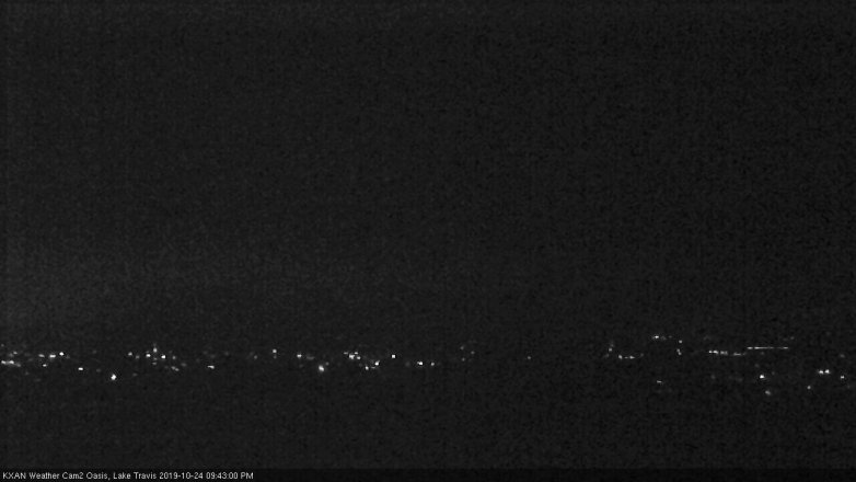 Lake Travis webcam, October 24, 2019 8:45 PM CT