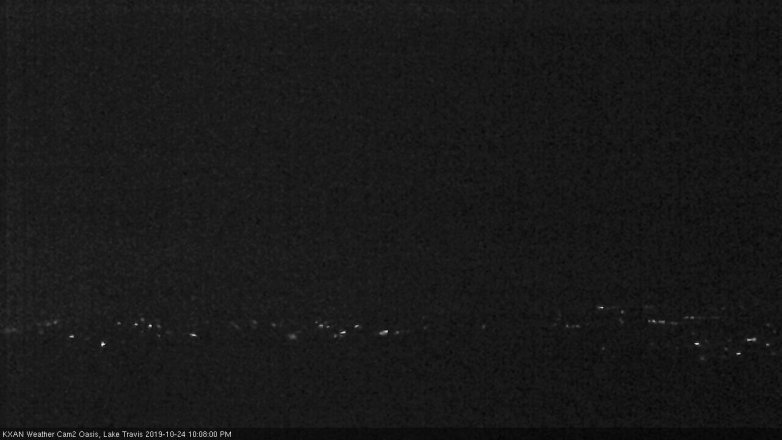 Lake Travis webcam, October 24, 2019 9:10 PM CT