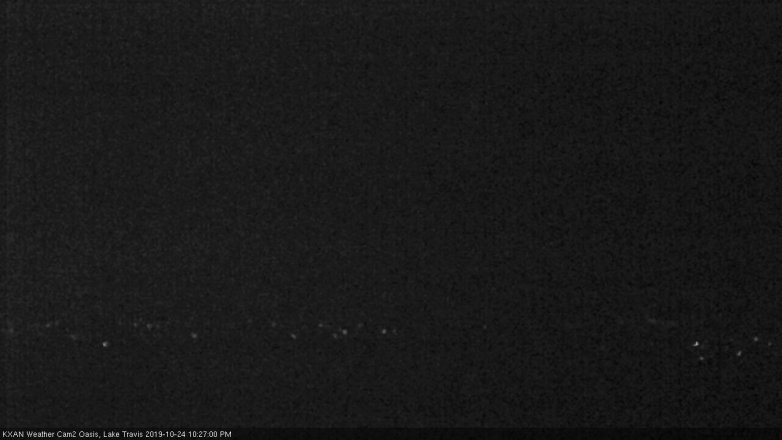 Lake Travis webcam, October 24, 2019 9:30 PM CT