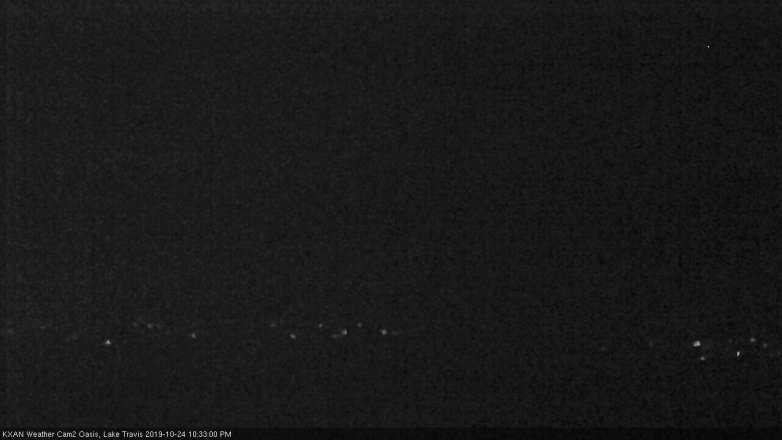 Lake Travis webcam, October 24, 2019 9:35 PM CT