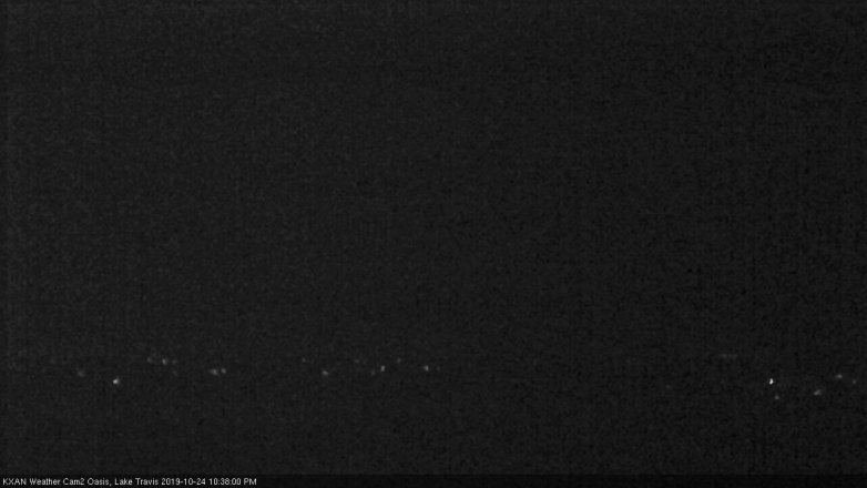 Lake Travis webcam, October 24, 2019 9:40 PM CT