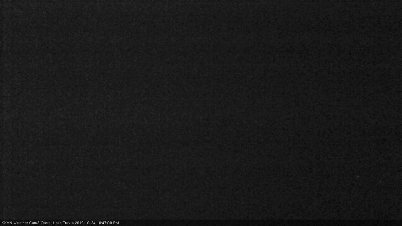 Lake Travis webcam, October 24, 2019 9:50 PM CT