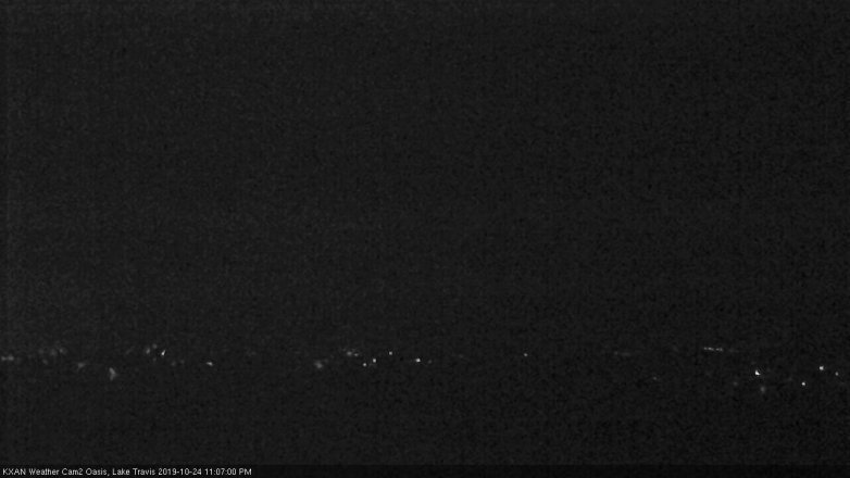 Lake Travis webcam, October 24, 2019 10:10 PM CT