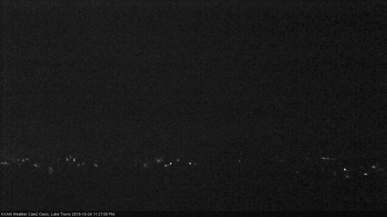 Lake Travis webcam, October 24, 2019 10:30 PM CT