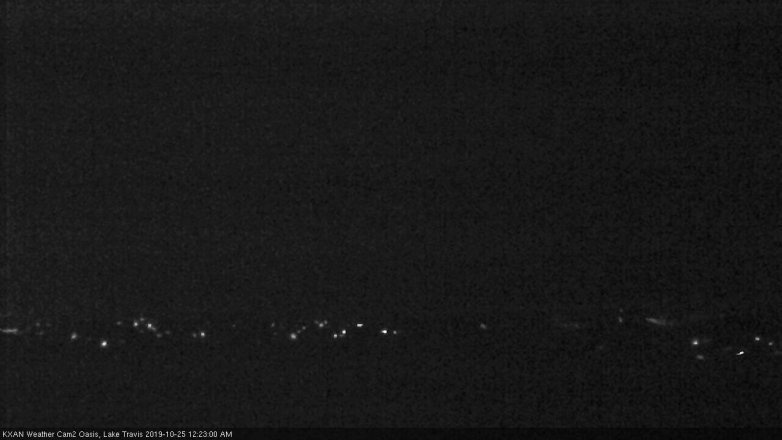 Lake Travis webcam, October 24, 2019 11:25 PM CT