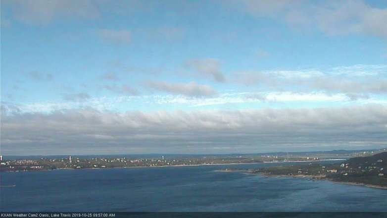 Lake Travis webcam, October 25, 2019 9:00 AM CT