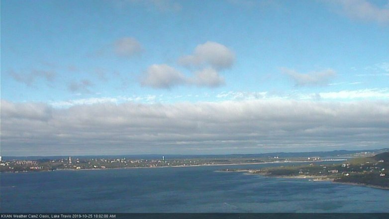 Lake Travis webcam, October 25, 2019 9:05 AM CT