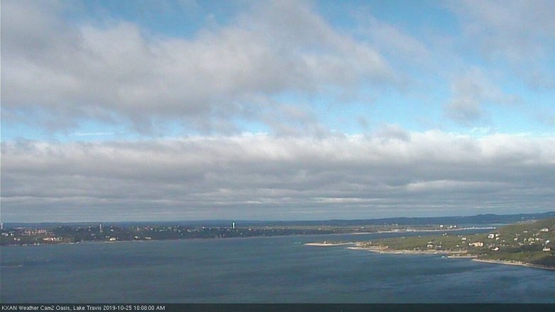 Lake Travis webcam, October 25, 2019 9:10 AM CT