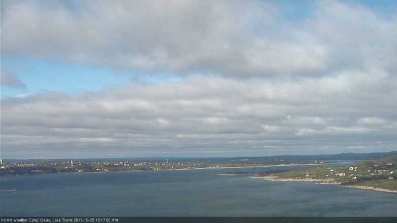 Lake Travis webcam, October 25, 2019 9:20 AM CT