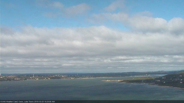 Lake Travis webcam, October 25, 2019 9:30 AM CT