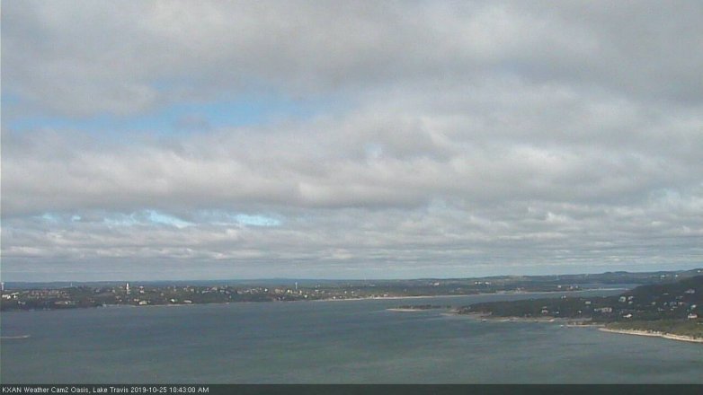 Lake Travis webcam, October 25, 2019 9:45 AM CT
