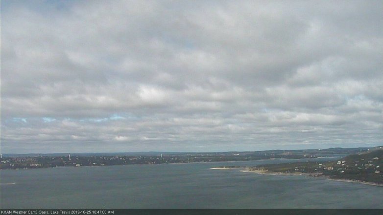 Lake Travis webcam, October 25, 2019 9:50 AM CT
