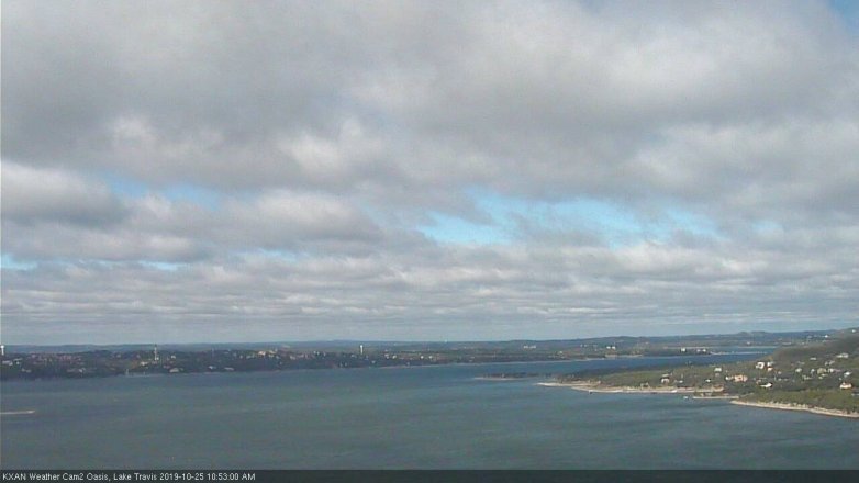 Lake Travis webcam, October 25, 2019 9:55 AM CT