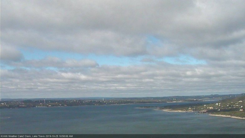 Lake Travis webcam, October 25, 2019 10:00 AM CT