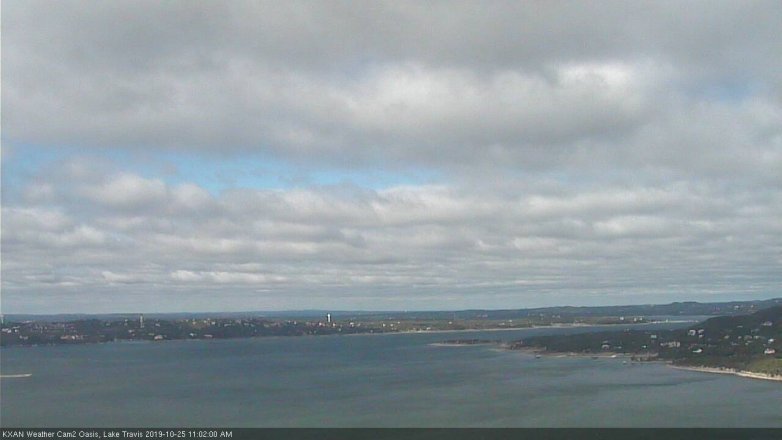 Lake Travis webcam, October 25, 2019 10:05 AM CT