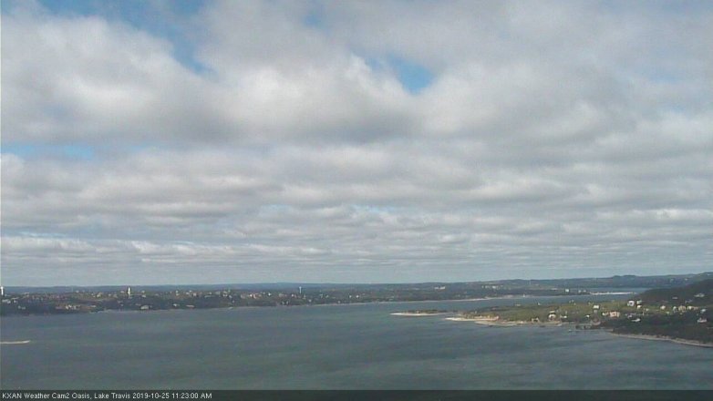 Lake Travis webcam, October 25, 2019 10:25 AM CT