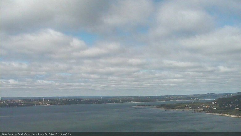 Lake Travis webcam, October 25, 2019 10:30 AM CT