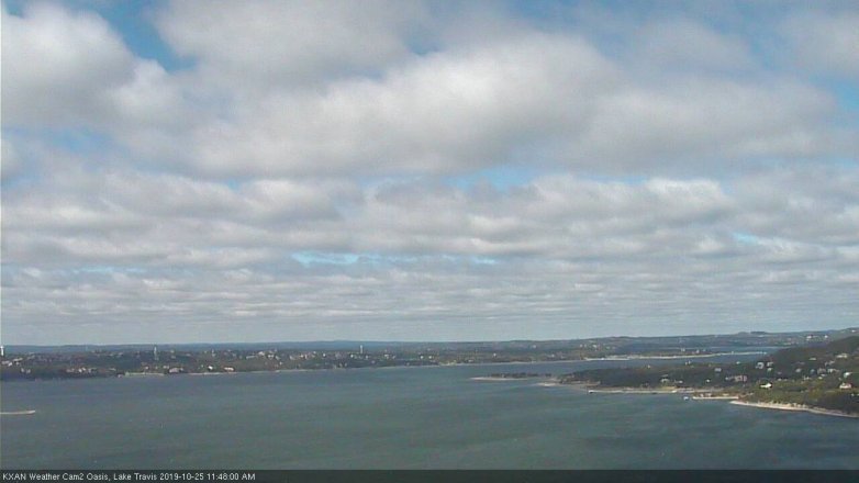 Lake Travis webcam, October 25, 2019 10:50 AM CT