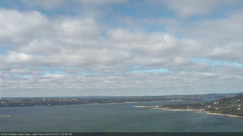 Lake Travis webcam, October 25, 2019 10:55 AM CT