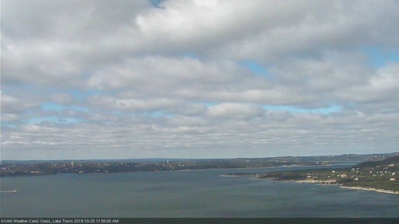 Lake Travis webcam, October 25, 2019 11:00 AM CT