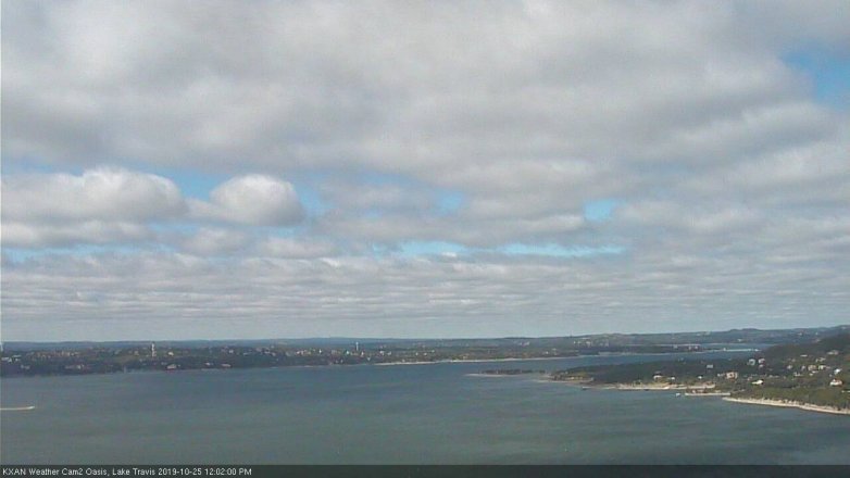 Lake Travis webcam, October 25, 2019 11:05 AM CT