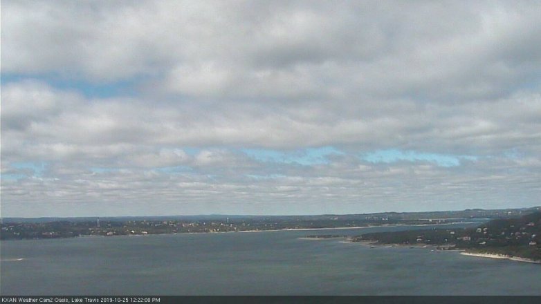 Lake Travis webcam, October 25, 2019 11:25 AM CT
