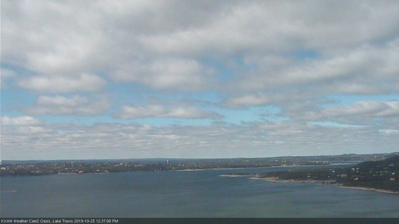 Lake Travis webcam, October 25, 2019 11:40 AM CT