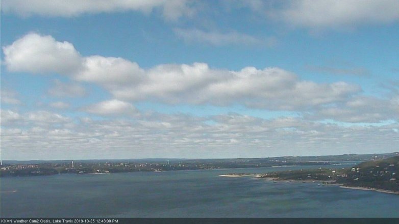 Lake Travis webcam, October 25, 2019 11:45 AM CT