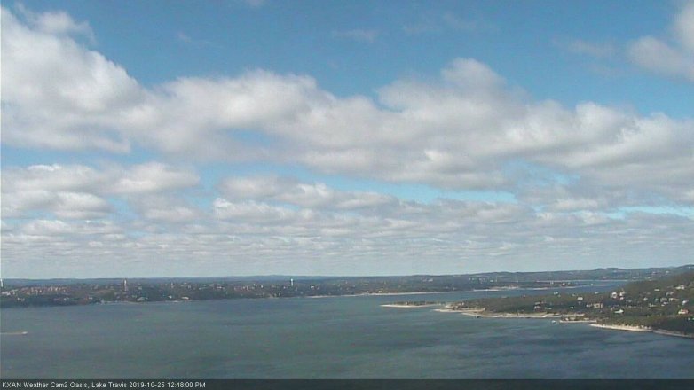 Lake Travis webcam, October 25, 2019 11:50 AM CT