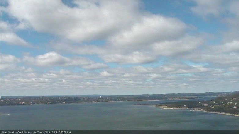 Lake Travis webcam, October 25, 2019 11:55 AM CT