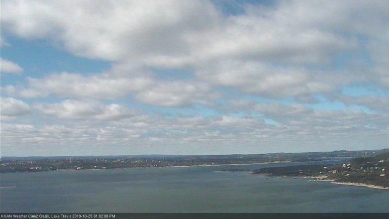 Lake Travis webcam, October 25, 2019 12:05 PM CT