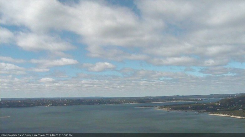 Lake Travis webcam, October 25, 2019 12:15 PM CT