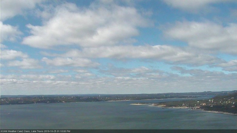 Lake Travis webcam, October 25, 2019 12:20 PM CT
