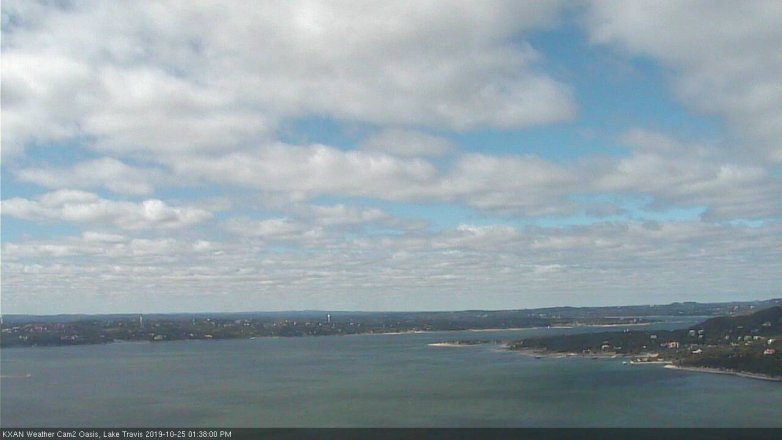 Lake Travis webcam, October 25, 2019 12:40 PM CT