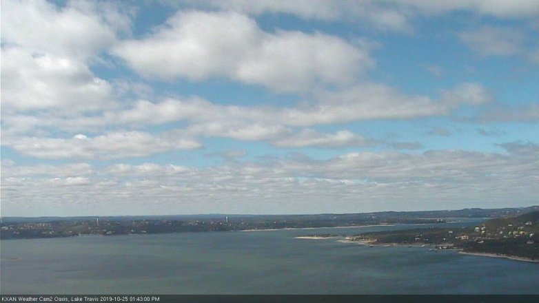Lake Travis webcam, October 25, 2019 12:45 PM CT