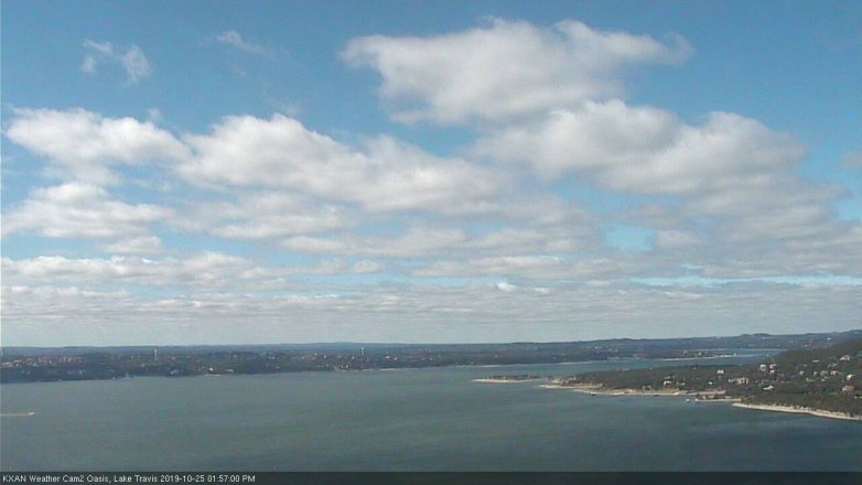 Lake Travis webcam, October 25, 2019 1:00 PM CT