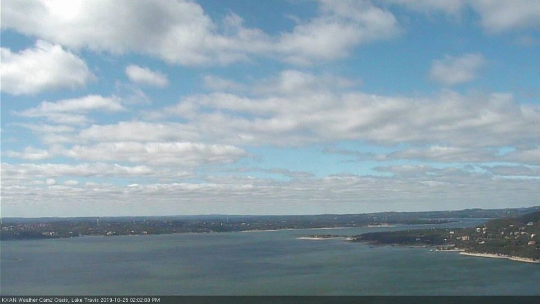 Lake Travis webcam, October 25, 2019 1:05 PM CT
