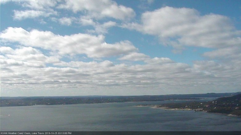 Lake Travis webcam, October 25, 2019 2:15 PM CT