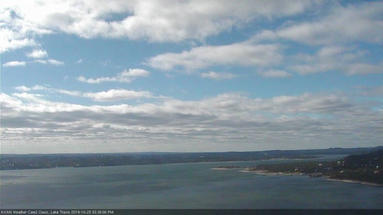 Lake Travis webcam, October 25, 2019 2:40 PM CT