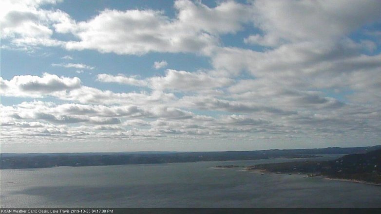 Lake Travis webcam, October 25, 2019 3:20 PM CT