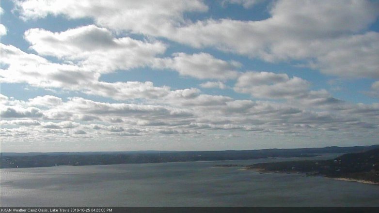 Lake Travis webcam, October 25, 2019 3:25 PM CT