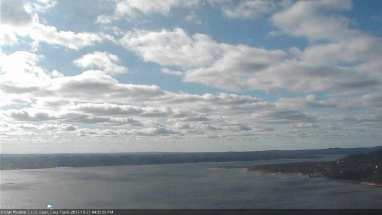 Lake Travis webcam, October 25, 2019 3:35 PM CT